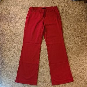 Express Design Studio Editor Red Pants Size 6